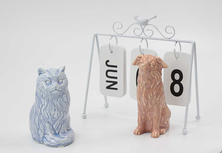 Home Desktop Decor Ceramic Animal Ornament for Gift
