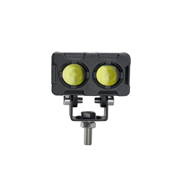 IP67 Motorcycle Dual Color Driving Light  LED Headlight Driving Moto Spotlight Auxiliary Light Offroad