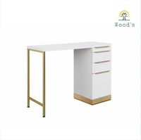 Offre Spéciale de coiffure style miroir de table salon de coiffure meubles ensemble avec armoire de rangement table de salon