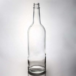 Venta Caliente: Botella Redonda de Vidrio para Licor de 500ml <span class=keywords><strong>y</strong></span> 750ml, Botella para Vodka, Tequila <span class=keywords><strong>y</strong></span> Ginebra con <span class=keywords><strong>Tapas</strong></span> - Product Image 1