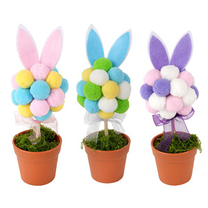 Décoration de Noël Polytype à succès : Oreilles de Lapin de Pâques, Boule de Poils, Petite Décoration de <span class=keywords><strong>Pot</strong></span> de Fleurs, Ornement de Plateau - Product Image 5
