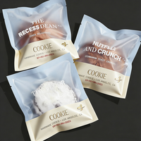 Sachet transparent en plastique pour biscuits, petite pochette thermoscellable de qualité alimentaire avec impression personnalisée pour l'emballage individuel de biscuits et de snacks