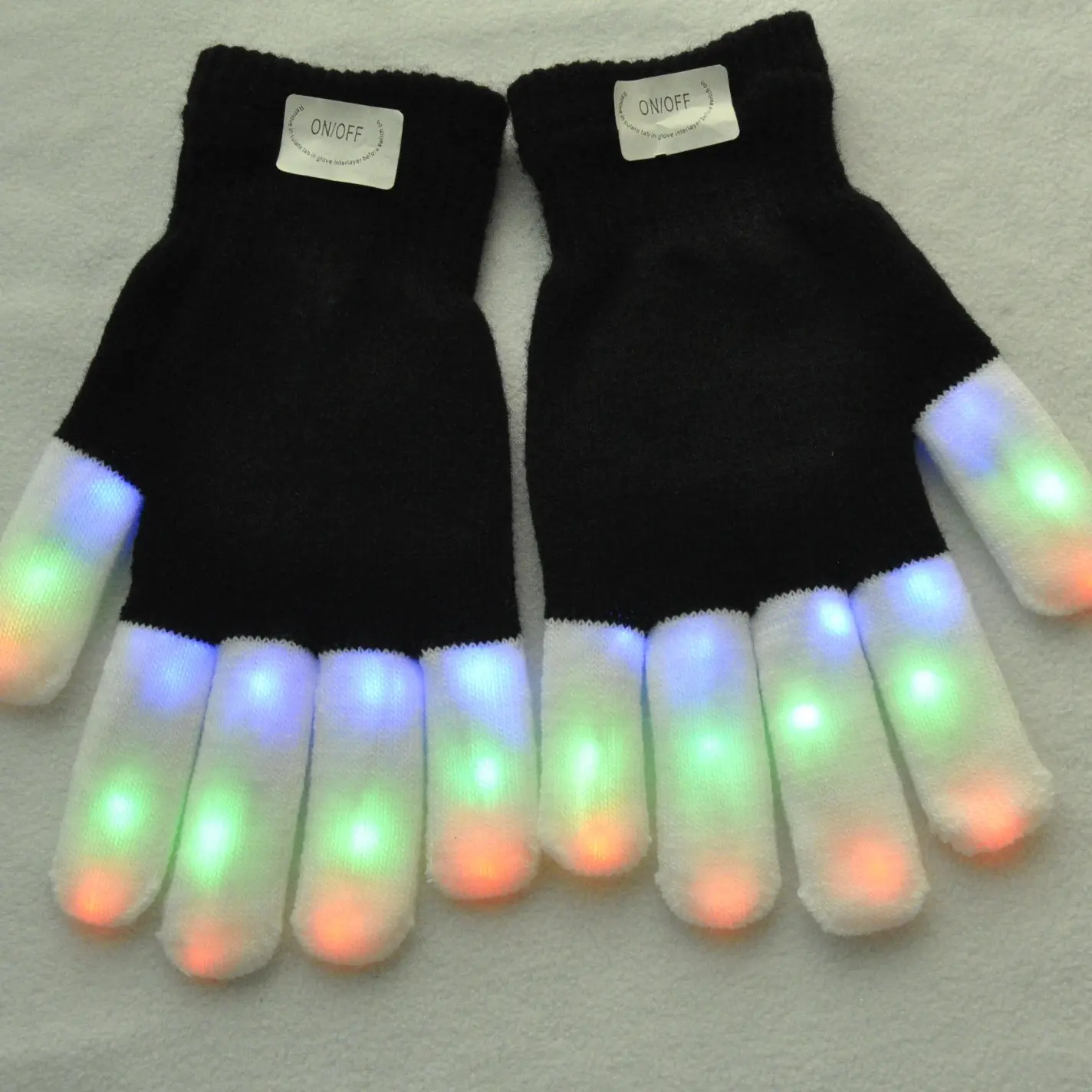 LED Night Lighting Gloves Bar Hand Shadow Dance Performance Flash Riding Gloves