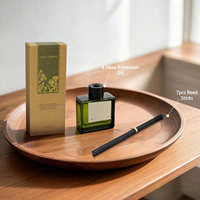 Diffuseur de parfum carré en verre gris fumé avec bouchon or rose et bâtonnets en fibre noire, rechargeable, pour huiles essentielles, assainisseur d'air pour la maison et la voiture