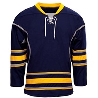 Maillot de hockey sur glace professionnel 100% polyester lourd, personnalisable, surdimensionné, amusant, avec logo d'équipe imprimé, séchage rapide, respirant, pour hommes