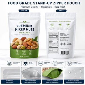Bolsa de Mylar de Alta Resistencia de 7.5 Mil para Conservación de Frijoles <span class=keywords><strong>Pinto</strong></span>, Compatible con Absorbedor de Oxígeno, Bolsa de Aluminio, EE. UU. - Product Image 2