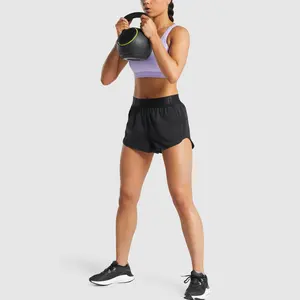 Vêtements d'activité, vente en gros, Shorts de 5 pouces pour femmes, vêtements d'entraînement d'été, Shorts de Sport, Shorts de course pour femmes