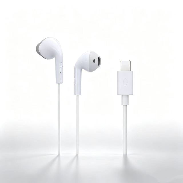 Portable Type C Wired in Ear Earbuds Stereo Bass Earphone With Microphone for Gaming Music Listening