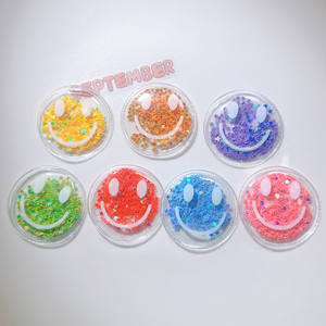 Nouveaux cabochons plats en résine Kawaii Smile Glitter pour embellissements DIY, scrapbooking, fabrication de bijoux, fournisseur d'animaux d'Halloween - Product Image 4