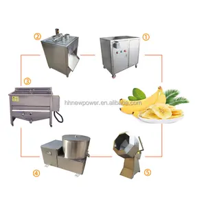 Economico efficiente Banana Chips che fanno macchina trucioli di piantaggine affettatrice fabbricazione di chips di banana prezzo per la vendita
