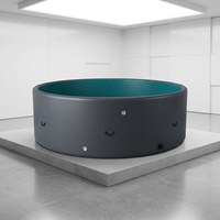 Piscine gonflable ronde en PVC brossé pour la maison et l'extérieur, durable et robuste