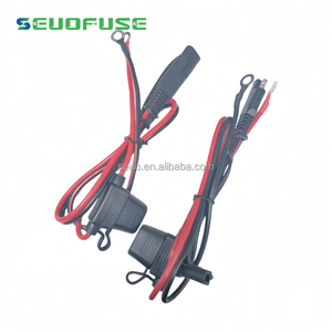 Batterij Connector 16awg Sae Naar Ring Terminal Harnas Met 15a Zekering 2 Pin Sae Quick Disconnector 2ft Verlengkabel - Product Image 5