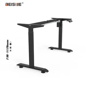 Moderna scrivania elettrica sit stand gamba quadrata elettrica regolabile in altezza sit standing desk frame