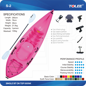 Kayak monoplace TOLEE pour les aventures en canoë/kayak en promotion en Chine - Product Image 6