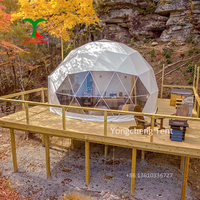 Maison extérieure de cabine de tente de dôme de glamping géodésique de luxe de PVC pour des stations de camping et des hôtels