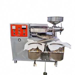 Uso comercial 70 Kg/H Prensa en caliente fría Coco Cacahuete Máquina de aceite de semilla de girasol - Product Image 1