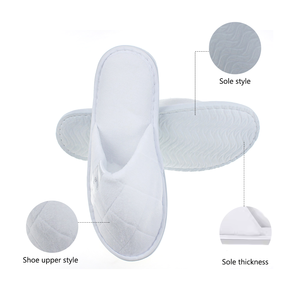 Otel terlikleri mercan polar toplu otel tek kullanımlık terlik lüks otel Unisex terlik - Product Image 2