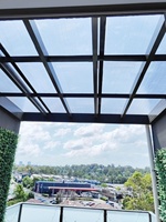 Panneau de toit en plastique PVC transparent pour serre Pare-soleil résistant à la chaleur Carreaux unis en polycarbonate