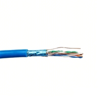 Kabel Ethernet Cat5e FTP Kecepatan Tinggi 100m REEL Tembaga Murni CCA CCS Konduktor Pelindung Foil Kehilangan Daya Rendah Kualitas Asli