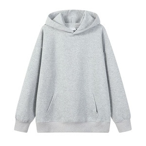 Sweat à capuche en polaire Silver Fox 450g |   100% coton, coupe ample et lourde |   Vêtements de rue décontractés pour hommes, streetwear d'automne pour - Product Image 2
