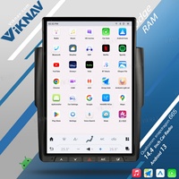 Radio para Auto para Dodge RAM 2013-2018, Reproductor Multimedia con GPS de 14.4 Pulgadas, 128GB, Vertical, Android Auto, Carplay