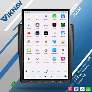 Autoradio pour Dodge RAM 2013-2018, enregistreur de bande 14,4 pouces, lecteur multimédia GPS, navigation, 128 Go, Android Auto, Carplay vertical - Product Image 5