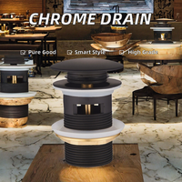 Siphon de lavabo moderne en laiton chromé NIXI C107, garantie 3 ans, facile à nettoyer, style tendance