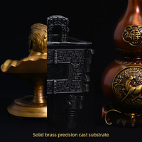 Antike Patina-Walschwanz-Skulptur aus Bronze, vertikal, handgegossen, moderne Statue, individuell graviertes Geschenk, OEM-Fertigung, schneller Versand nach Hause