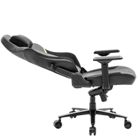 Chaise de jeu en cuir PU avec logo personnalisé, chaise de jeu de luxe OEM, siège de course Esports, base métallique pivotante à 360 degrés, vente en gros