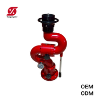 Canon à eau fixe de qualité supérieure en alliage d'aluminium de 4 pouces, 30-50 L/s, pour camion de pompiers