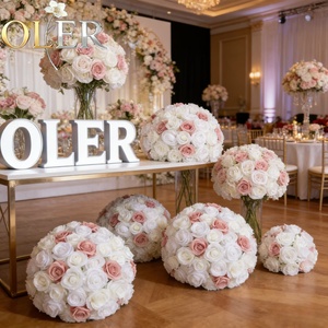 Carrito <span class=keywords><strong>de</strong></span> Bebidas OLER con Centro <span class=keywords><strong>de</strong></span> Mesa Floral <span class=keywords><strong>de</strong></span> Bolas <span class=keywords><strong>de</strong></span> Seda - Product Image 1