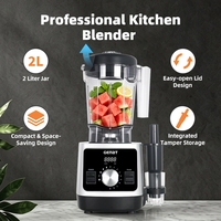 Nieuwe aanwinst commerciële keukenblender mixer machine fruitmixer huishoudelijke apparaten blender met ingebouwde tamperhouder