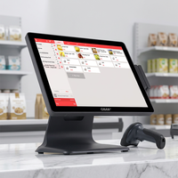 Caisse enregistreuse tactile 15 pouces, directement de l'usine, système POS simple I5, terminal de point de vente tout-en-un pour supermarché