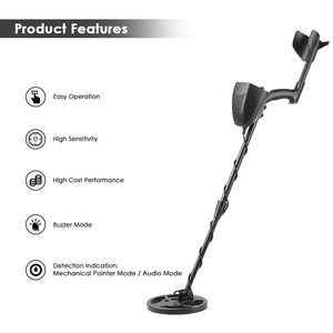 Detector de Metales Industrial subterráneo para niños principiantes, buscador de tesoros, buscador de oro, instrumento de detección de Metal con pala - Product Image 2