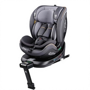 Seggiolino Auto Convertibile 3 in 1 per Bambini 0-7 Anni, Sedile di Sicurezza Girevole <span class=keywords><strong>ISOFIX</strong></span> ECE R129 con Gamba di Supporto, 36kg - Product Image 4