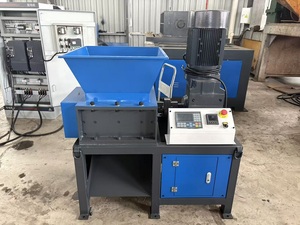 Wholesale Industrial Scrap Metal Waste Food Medical <b>Tyre</b> Plastic Bag Wood Double Shaft Shredder <b>Machine</b> Gearbox Pump High Safety - Product Image 3