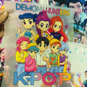 Adesivo in Vinile Termotrasferibile di Alta Qualità per <span class=keywords><strong>Stampa</strong></span> DTF KPOP Demon Hunters, Pronto per la Pressatura <span class=keywords><strong>su</strong></span> <span class=keywords><strong>Abbigliamento</strong></span> - Product Image 3