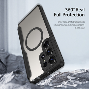 Funda magnética para teléfono compatible con Samsung S25 Ultra/S25, funda con ranuras para tarjetas, cubierta magnética plegable transparente, todo incluido - Product Image 5