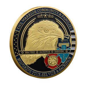 Moneta Commemorativa in Metallo per Primo Soccorso e Aquila, Moneta Souvenir dell'Eroe Urbano Americano - Product Image 3