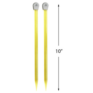 75401 2 pièces aiguilles à <span class=keywords><strong>tricoter</strong></span> en acrylique ensemble d'aiguilles à <span class=keywords><strong>tricoter</strong></span> à pointe unique en <span class=keywords><strong>6</strong></span> tailles différentes aiguilles à <span class=keywords><strong>tricoter</strong></span> droites - Product Image 2