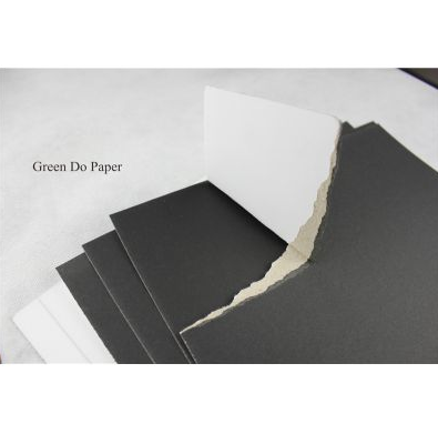 Black Double Side Kaolinite Coated Cardboard Packaging Papercard Full Sizes Custom OEM Recyclable Offset Printing Compatible JCX
