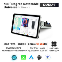Reproductor Multimedia para Auto MEKEDE DUDU7 de 1 DIN con Rotación de 360 Grados, Carplay, GPS, Universal para Toyota, Honda, VW, Hyundai