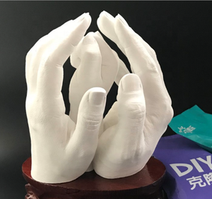 Poudre d'alginate en gros pour <span class=keywords><strong>moulage</strong></span>, kit de <span class=keywords><strong>moulage</strong></span> manuel DIY, kit de <span class=keywords><strong>moulage</strong></span> de main en plâtre 3D pour bébé et couples - Product Image 1