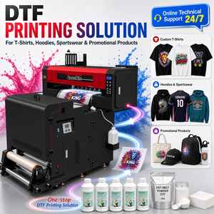 เครื่องพิมพ์ DTF ขนาด 12/24 นิ้ว พร้อมหัวพิมพ์ Xp600 I3200 จำนวน 2 หัว สำหรับเสื้อยืดเด็ก เสื้อฮู้ด ชุดยูนิฟอร์ม หมวก เสื้อผ้าสัตว์เลี้ยง กระเป๋าเด็ก ธุรกิจขนาดเล็กในสหรัฐอเมริกา - Product Image 2