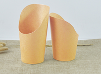 16OZ Waffeln Papier kegel Papier halter für Pommes Frites Crêpe Pancake Food Box