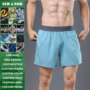 Wholesale Sportswear Sporty Mid Waist Quick Dry Polyester <b>Men</b> High Quality Running Gym Phone <b>Zip</b> <b>Pocket</b> Custom Print <b>Shorts</b> - Product Image 2