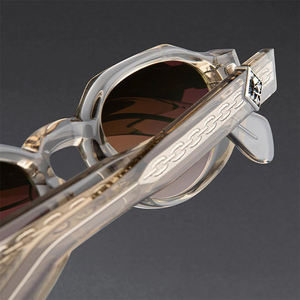 Стильные винтажные поляризованные солнцезащитные очки Sifier для лета с возможностью нанесения логотипа, защитой UV400, прозрачной оправой из ацетата и зелеными линзами для мужчин и женщин - Product Image 4