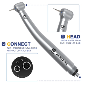 MX2 hava türbini yüksek hızlı el aleti diş kliniği araçları 2 4 delik seramik rulman mikrocerrahi enstrüman seti diş hekimi malzemeleri - Product Image 1