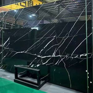 Losas de Mármol Negro Nero Marquina Chino a Precio Económico para Pisos Interiores y Proyectos de Escaleras - Product Image 2