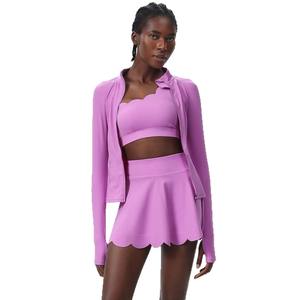 Vêtements de sport Aoyema, ensemble de vestes zippées pour le fitness, soutien-gorge à manches longues de 3 pièces, vêtements de sport, jupe, vêtements d'entraînement, ensembles de gymnastique pour femmes - Product Image 6